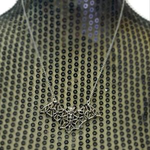 Filigree style bat necklace